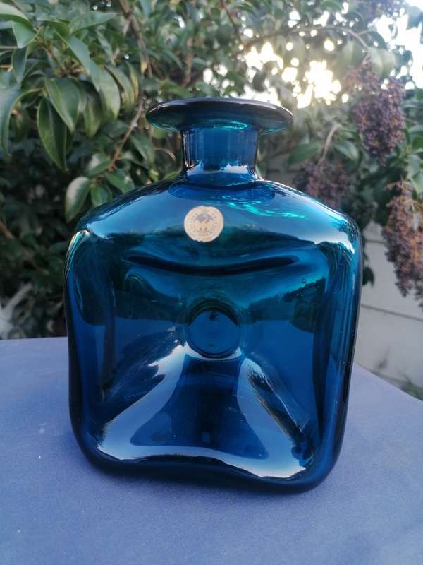 Rare find a original KASTRUP HOLMEGARD blue decanter