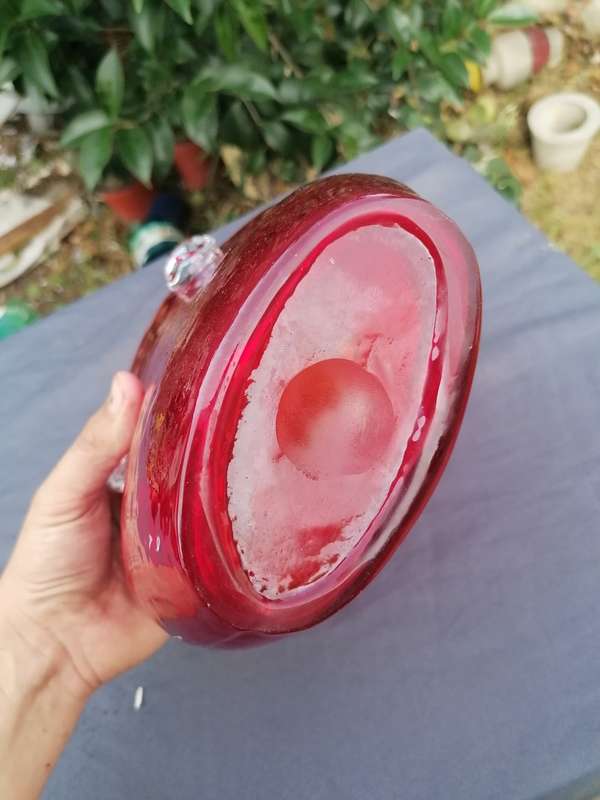 Lovely murano glass look glass handbag