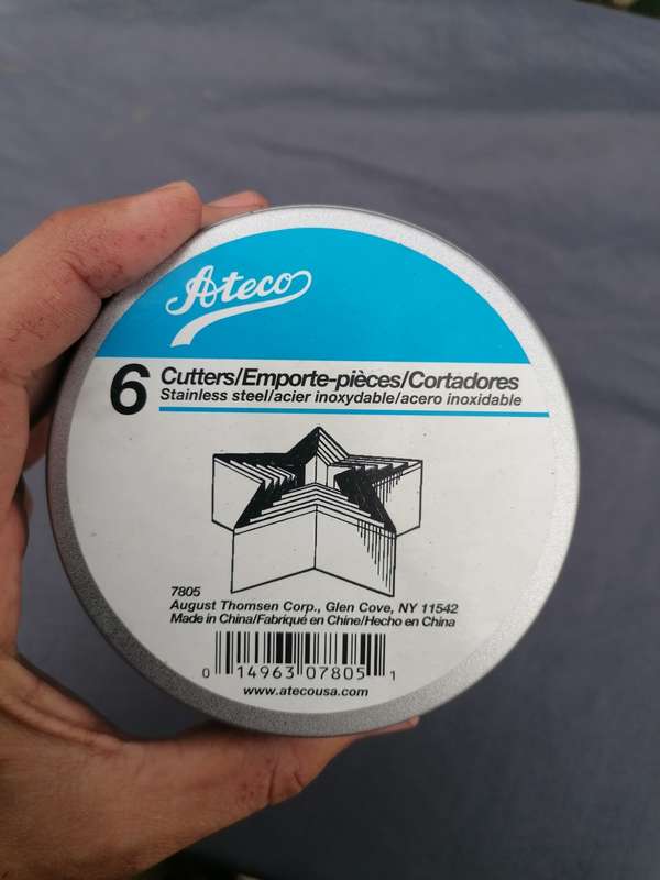 Ateco 6-Piece star Cutters Set Stainless Steel