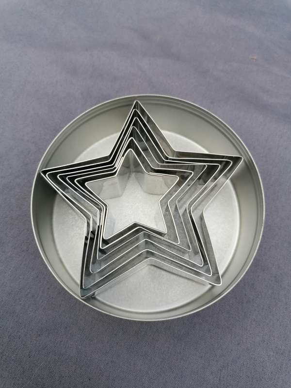 Ateco 6-Piece star Cutters Set Stainless Steel