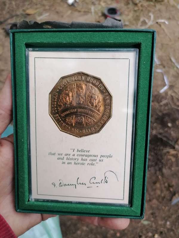 Rhodesia Independence 10TH Aniversary Medallion