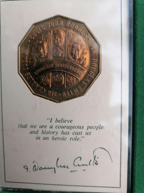 Rhodesia Independence 10TH Aniversary Medallion