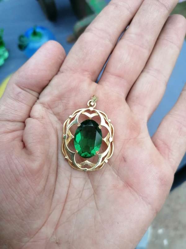 1960s K&L Kordes & Lichtenfels gold plated pendant