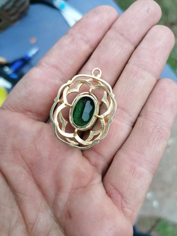 1960s K&L Kordes & Lichtenfels gold plated pendant