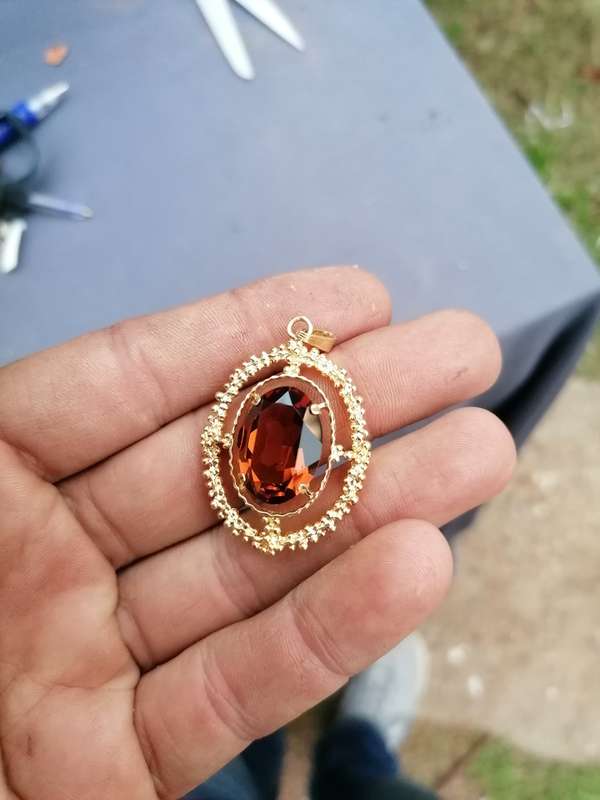 1960s K&L Kordes & Lichtenfels gold plated pendant