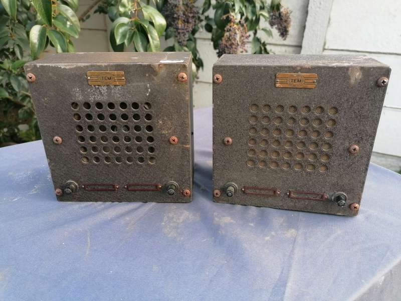 Vintage intercom speakers. Untested sold as is