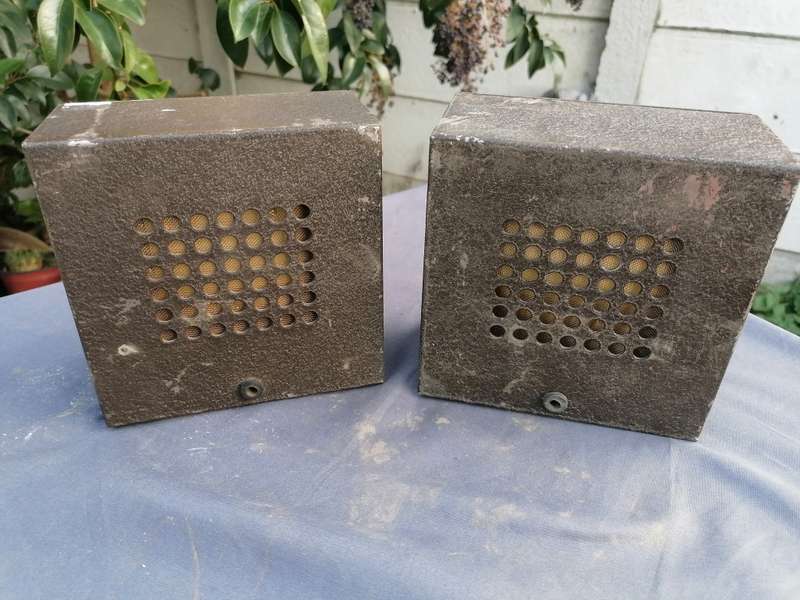 Vintage intercom speakers. Untested sold as is