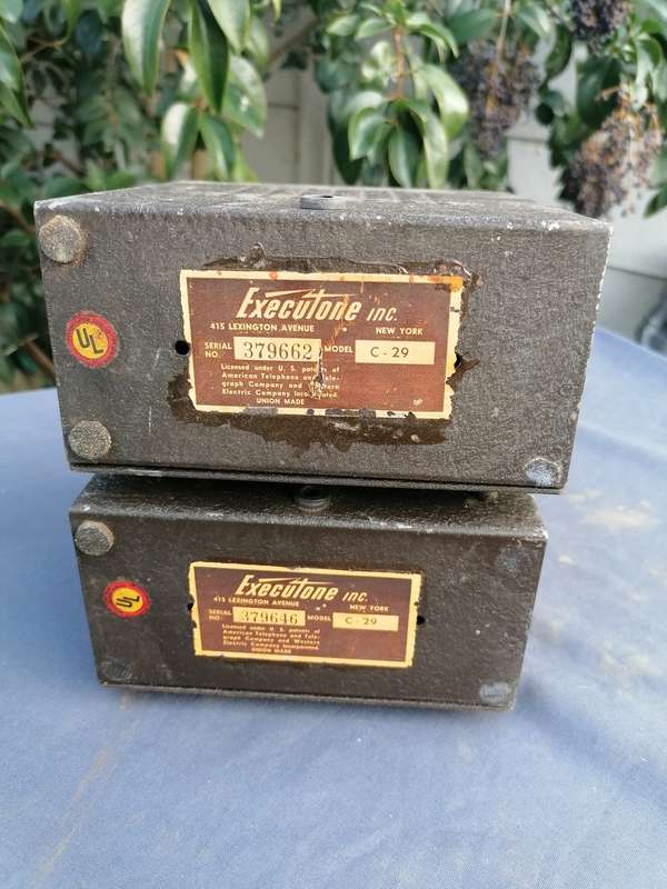 Vintage intercom speakers. Untested sold as is