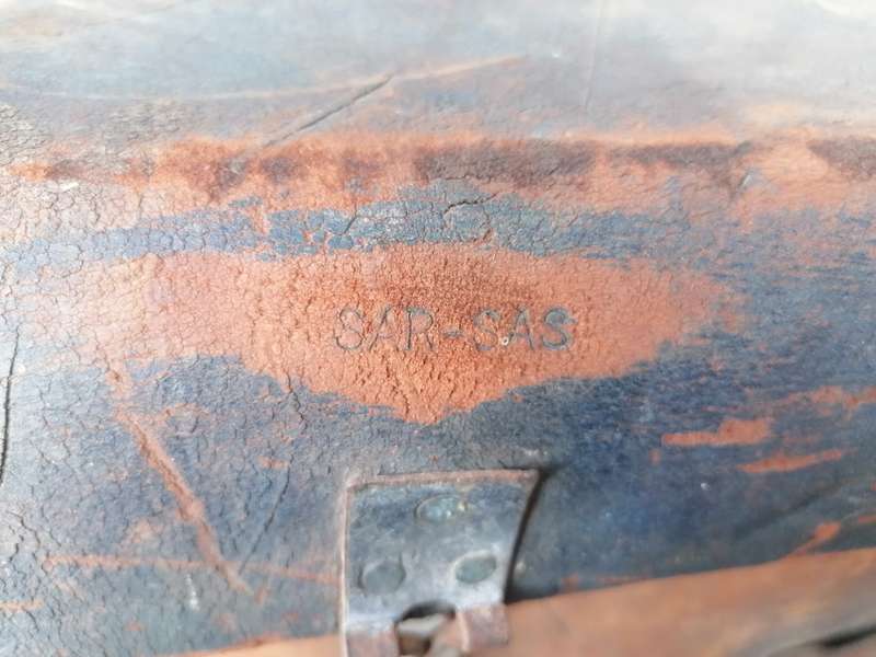 Vintage genuine leather SAR/SAS tool box