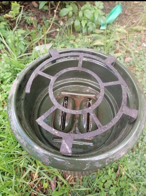 vintage Royal Kampen Enamel Twin Burner Camping Stove `kampen ware made in holland