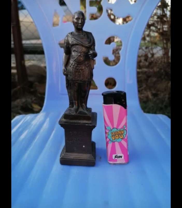SPQR Civlio Metal Miniature Julius Caesar Statue