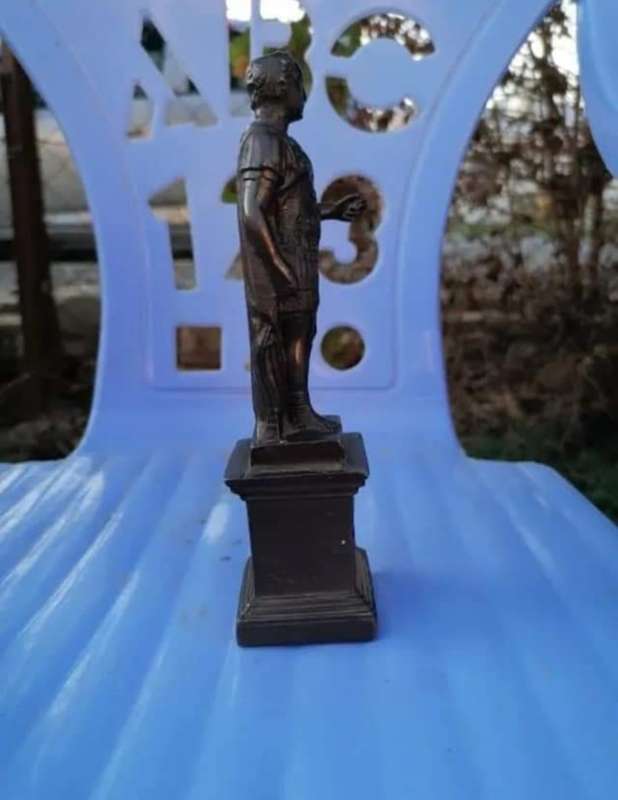 SPQR Civlio Metal Miniature Julius Caesar Statue