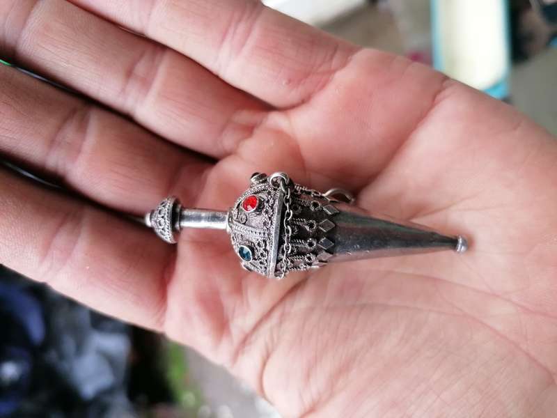 Stunning antique silver pendant