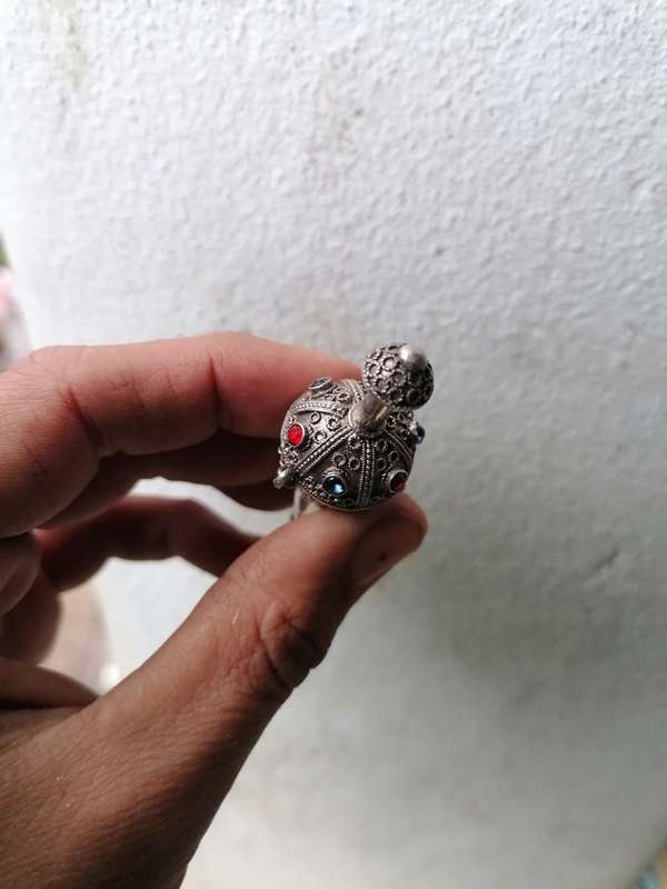 Stunning antique silver pendant
