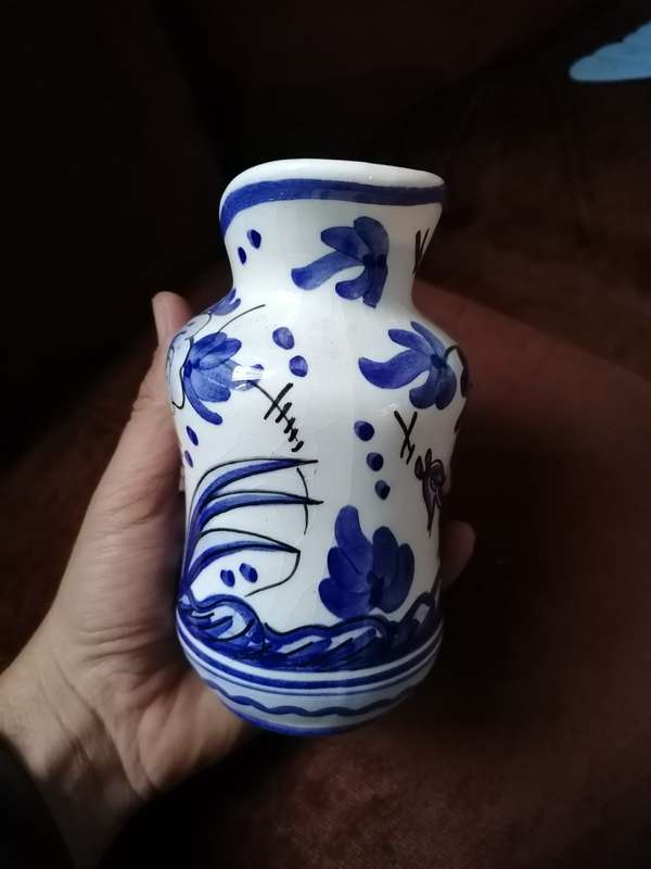majolica pottery pitcher