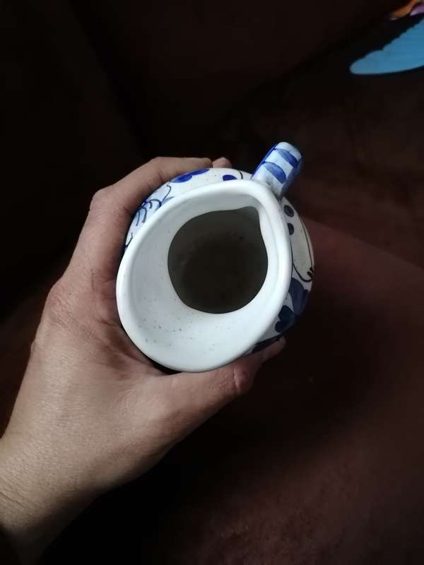 majolica pottery pitcher