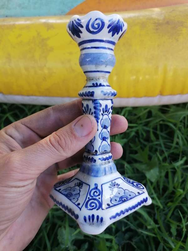 Vintage DELFT candle holder