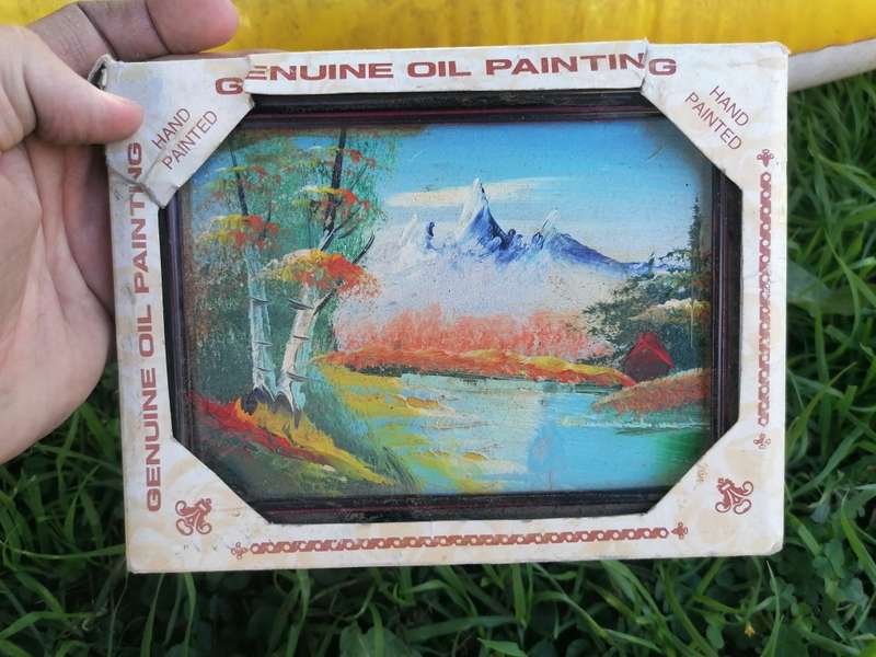 Small oil painting. Condition as per picture