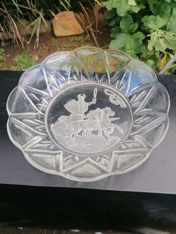 bowl with a warrior