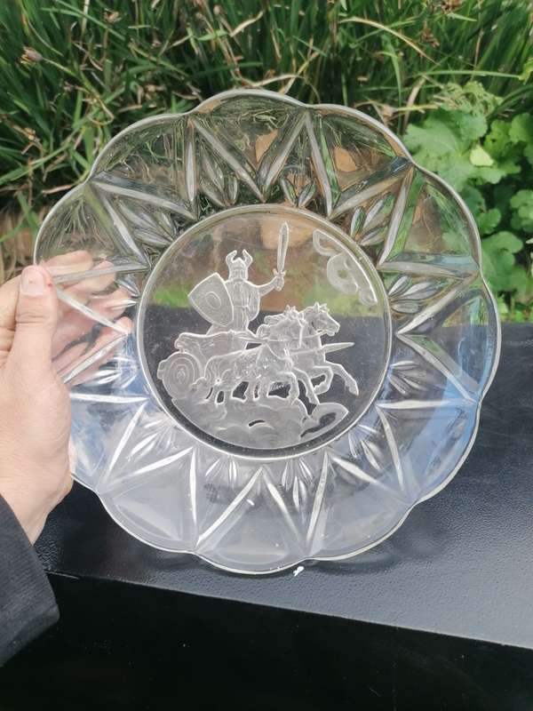 bowl with a warrior