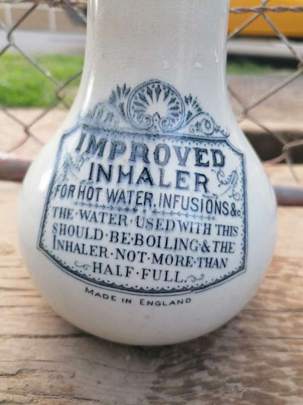 IMPROVED INHALER : FOR HOT WATER INFUSIONS : MADE IN ENGLAND