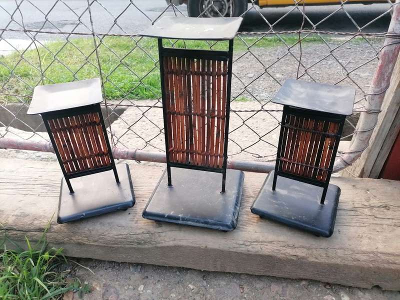 Candle stands set
