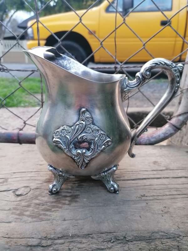 silver plated milk jug