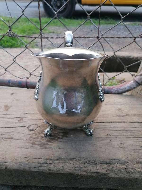 silver plated milk jug