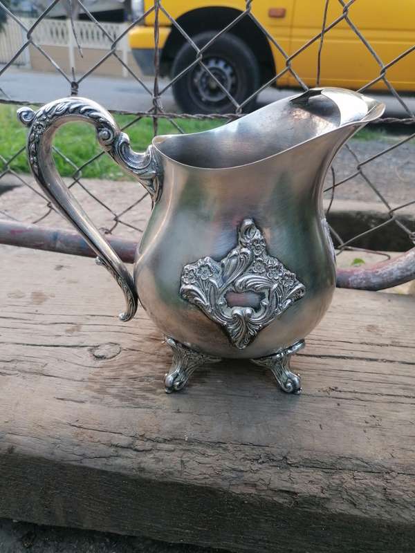silver plated milk jug