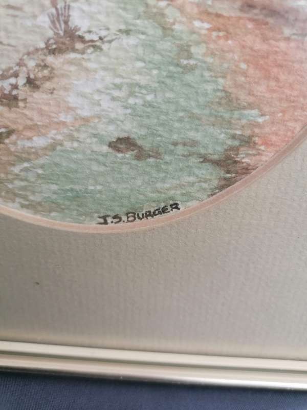 JS Burger watercolor painting