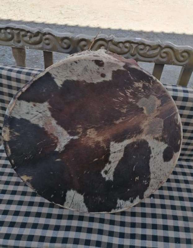 Large authentic vintage tribal drum