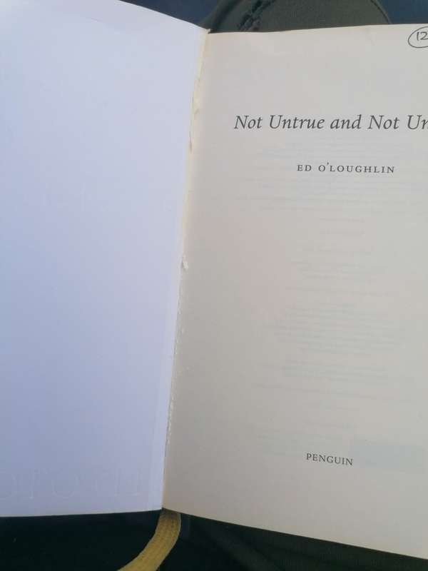 Not Untrue & Not Unkind Book by Ed O'Loughlin