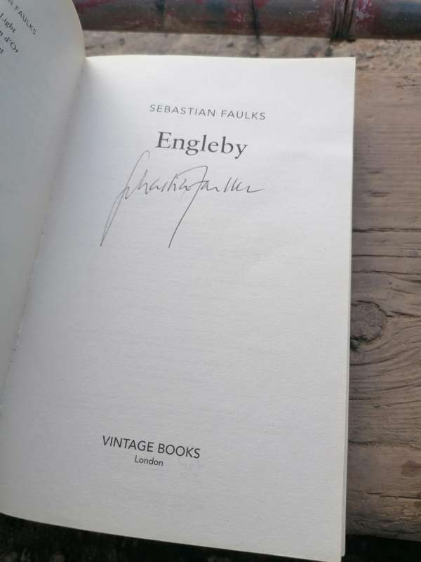 Engleby Novel by Sebastian Faulks signed copy