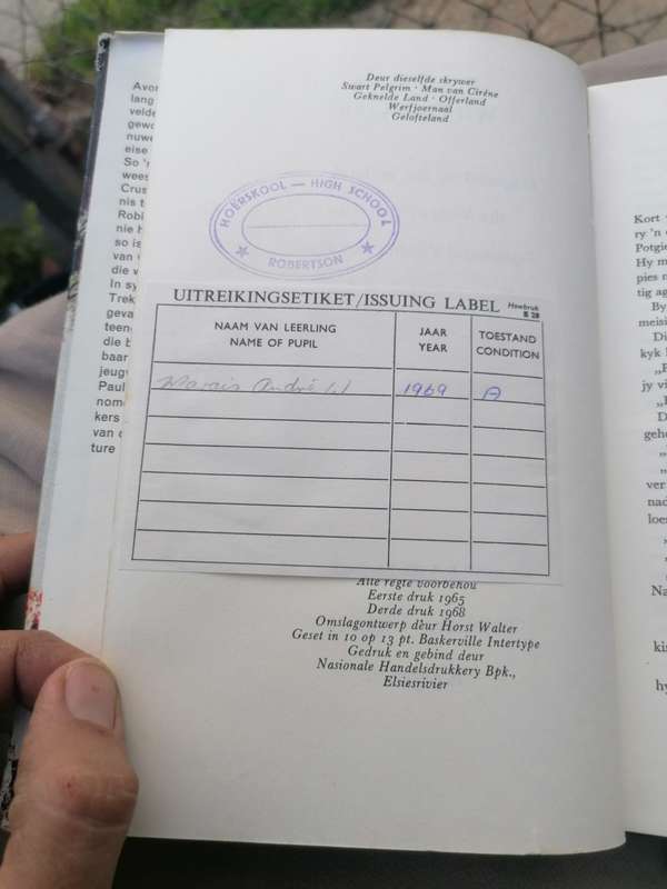 WIT OEMFAAN die Avonture van Paulus van Gass deur F. A. Venter 1968 eerste druk