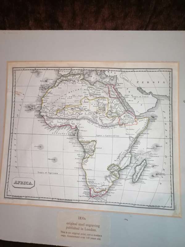 1830`s original steel engraving published in London.  The is an original print, not a modern copy.