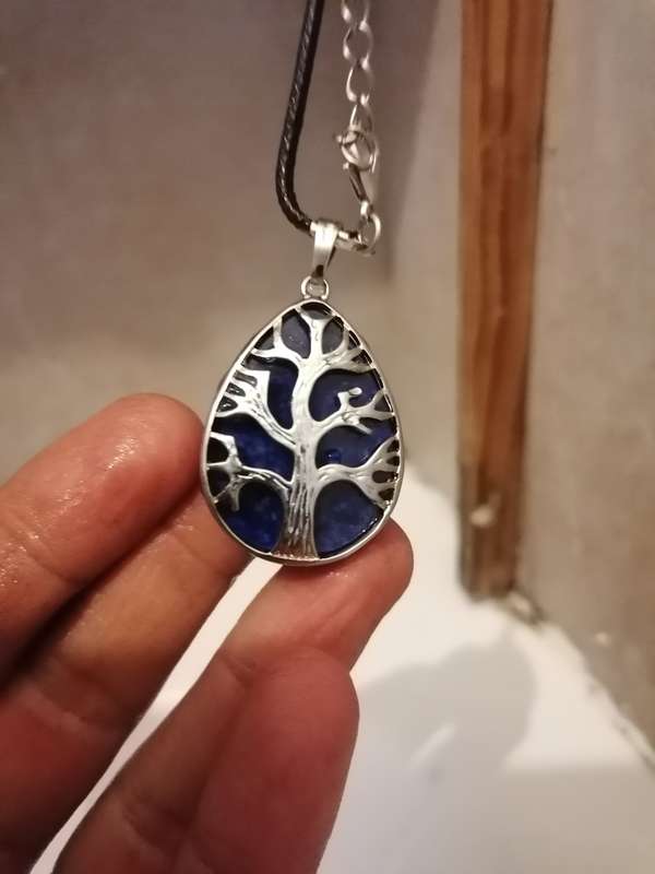 Lapis Lazuli Tree of Life Pendant