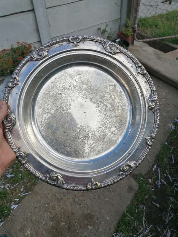 Vintage silver plated dish