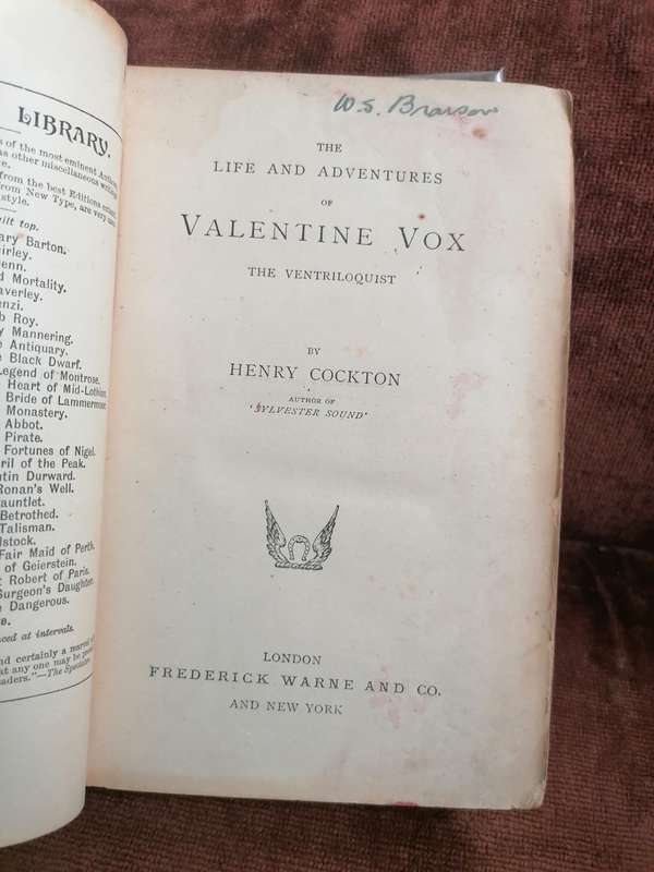 The life and adventures of Valentinr vox