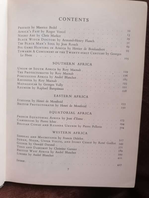 The World in Colour - South and Central Africa - Ed: Dore Ogrizek - Hardcover 1954