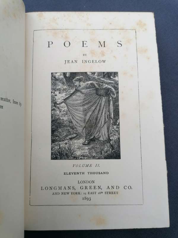 POEMS BY JEAN INGELOW VOLUME 2 1893