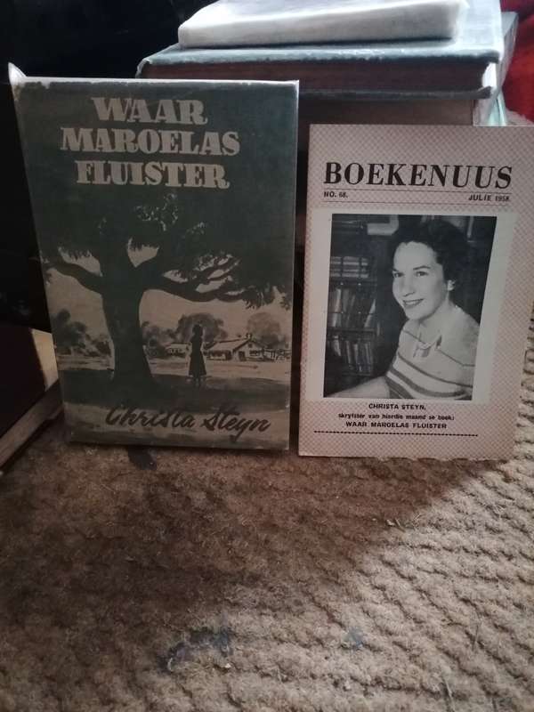 1958 Waar Maroelas Fluister by Christa Steyn Hardcover w/Dustjacket