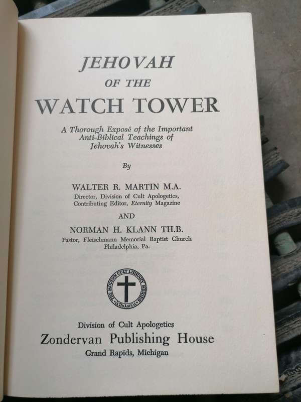 Jehovah of the Watchtower Book by Walter Ralston Martin