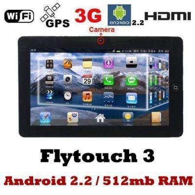 New 10" Flytouch 3 Tablet PC ePad Android 2.2 WIFI GPS Camera 4GB