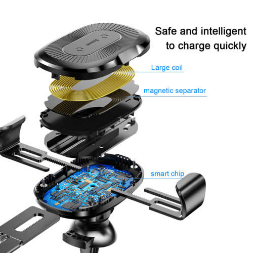 Baseus Car Mount Qi Wireless Charger Quick Charge Fast Charging Pad Holder Stand