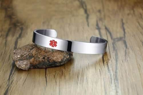Stainless Steel Medic Alert Cuff