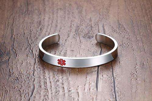 Stainless Steel Medic Alert Cuff