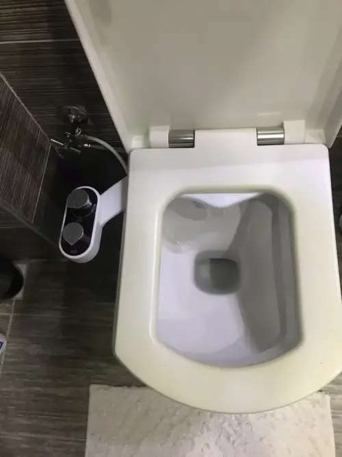 COLD WATER DUAL NOZZLE BIDET ATTACHMENT - SAVE 80% ON TOILET PAPER USAGE