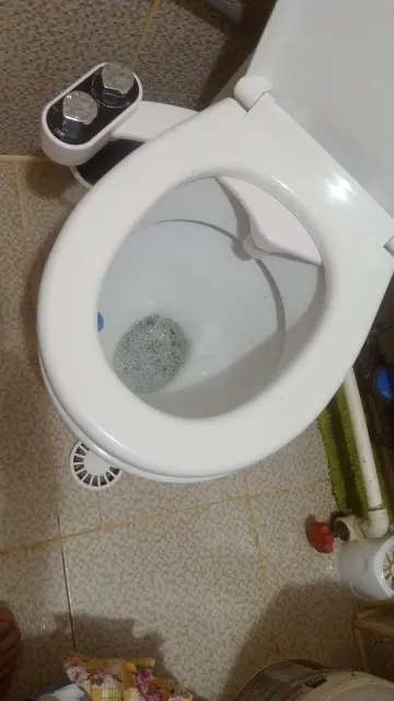 COLD WATER DUAL NOZZLE BIDET ATTACHMENT - SAVE 80% ON TOILET PAPER USAGE