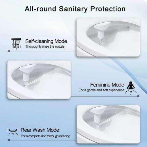 Dual nozzle Bidet attachment