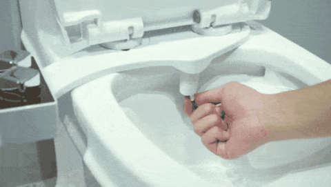 Premium Dual Nozzle Bidet Toilet Attachment with stainless steel adapters